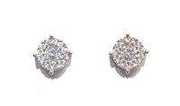 Ohrringe CP gioielli Dame 9K in Weißgold Cubic Zirconia 9K I.SETTING ZIRC CP UQ/N 1.10 B